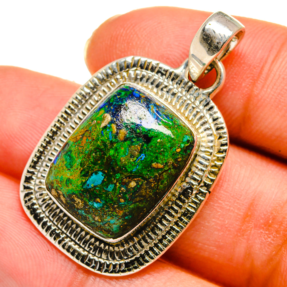 Chrysocolla Pendants handcrafted by Anasilvercos - PD11162