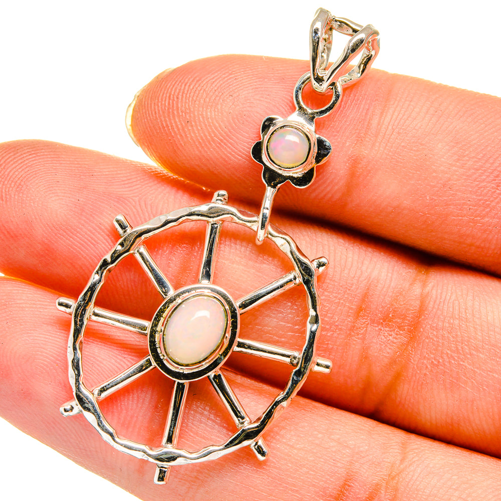 Rainbow Moonstone Pendants handcrafted by Anasilvercos - PD11176