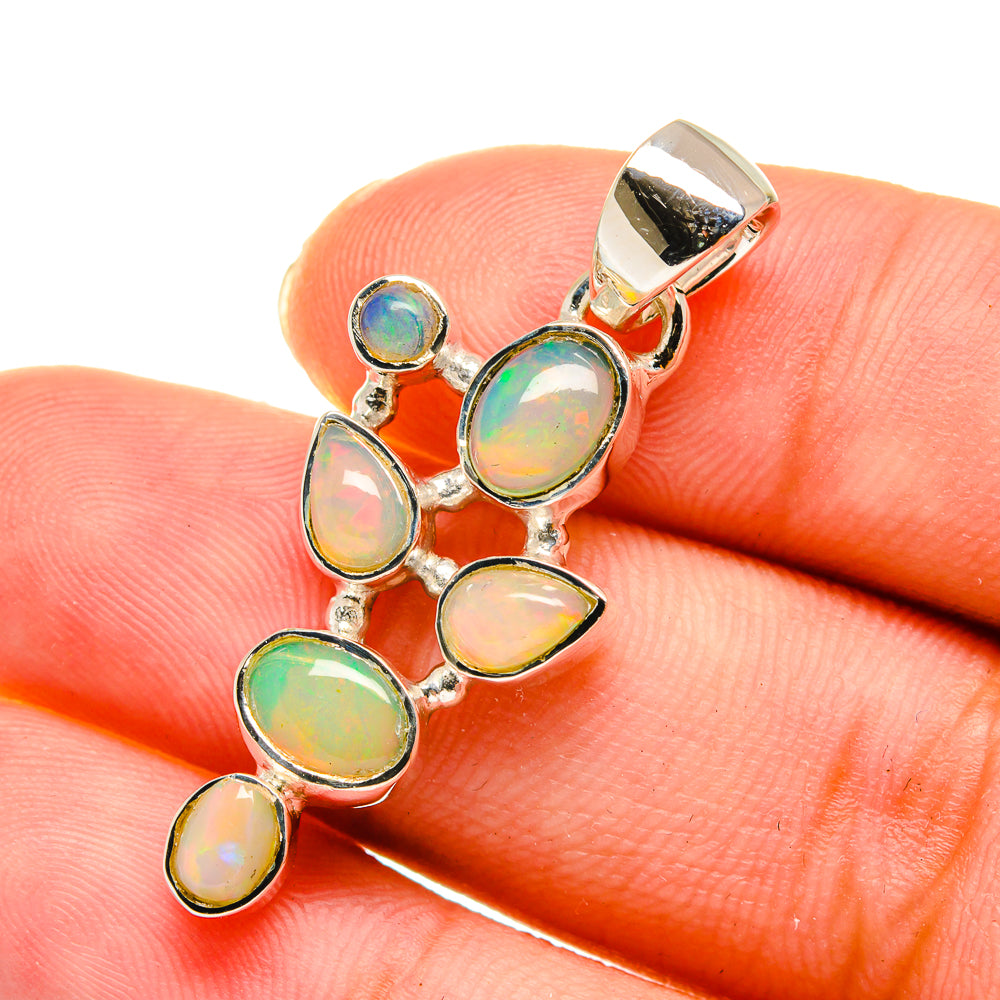 Ethiopian Opal Pendants handcrafted by Anasilvercos - PD11220