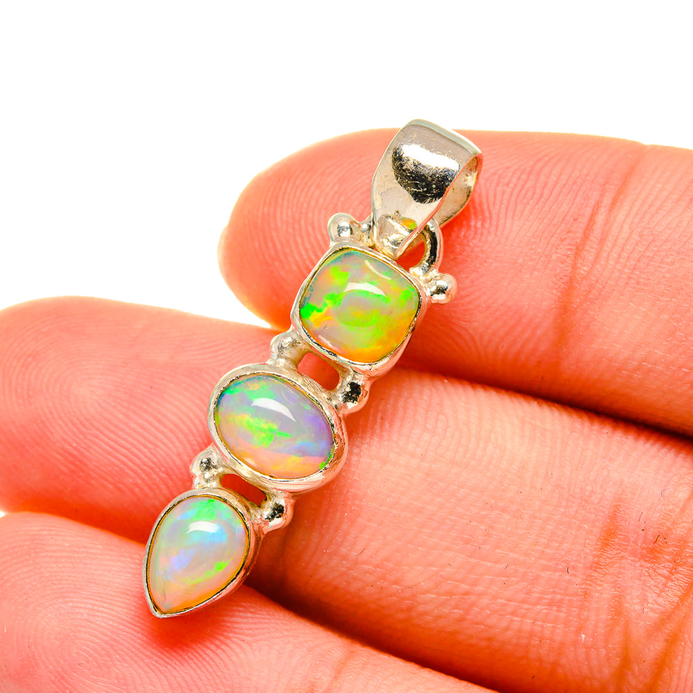 Ethiopian Opal Pendants handcrafted by Anasilvercos - PD11221