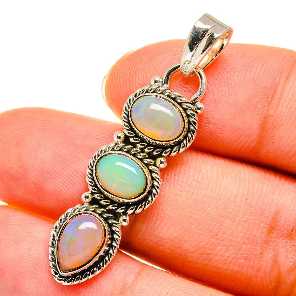 Ethiopian Opal Pendants handcrafted by Anasilvercos - PD11242