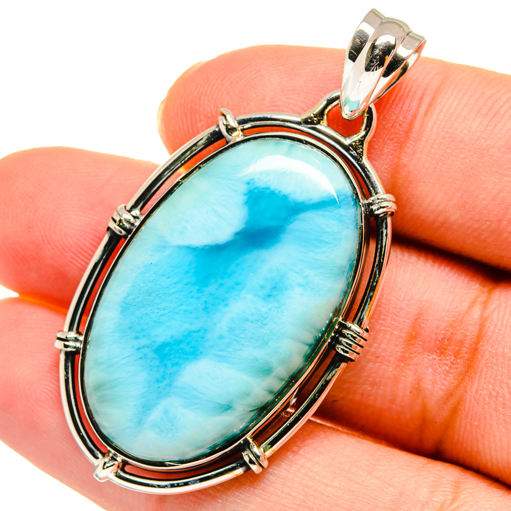 Larimar Pendants handcrafted by Anasilvercos - PD11245