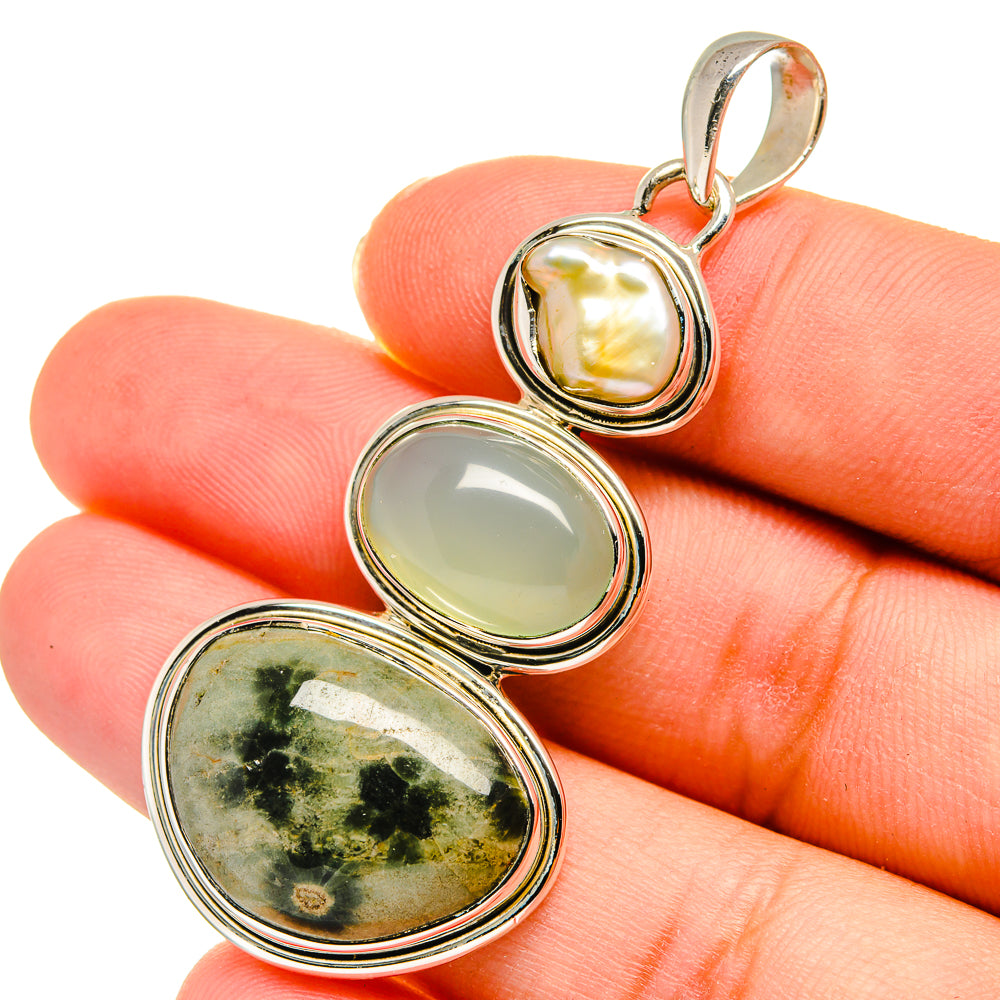 Ocean Jasper Pendants handcrafted by Anasilvercos - PD11258