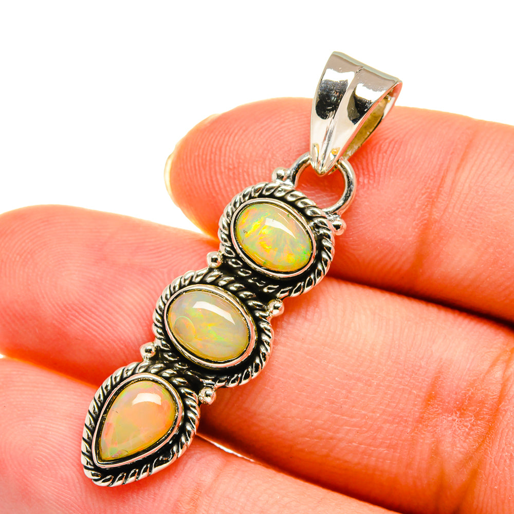 Ethiopian Opal Pendants handcrafted by Anasilvercos - PD11266