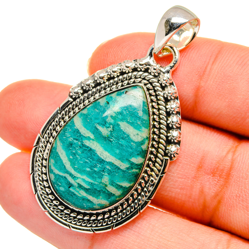 Amazonite Pendants handcrafted by Anasilvercos - PD11269