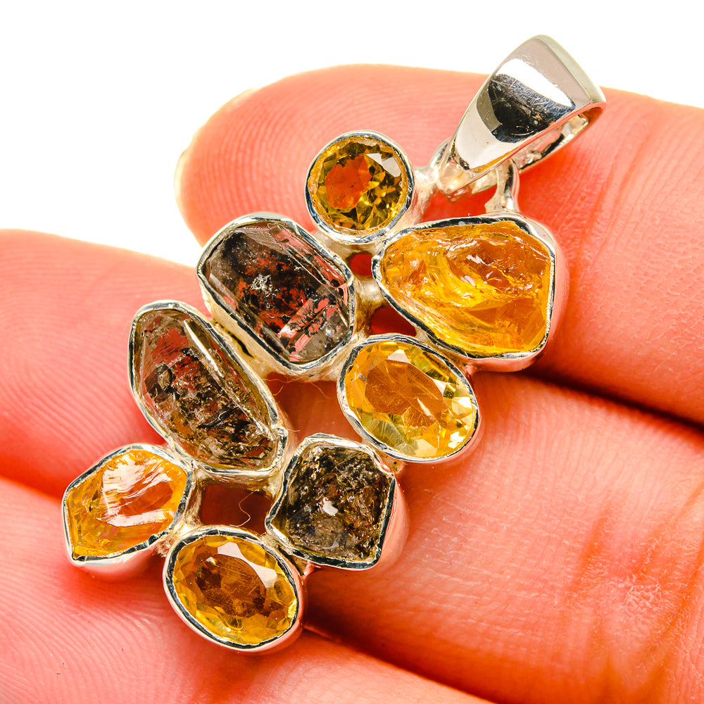 Herkimer Diamond Pendants handcrafted by Anasilvercos - PD11284