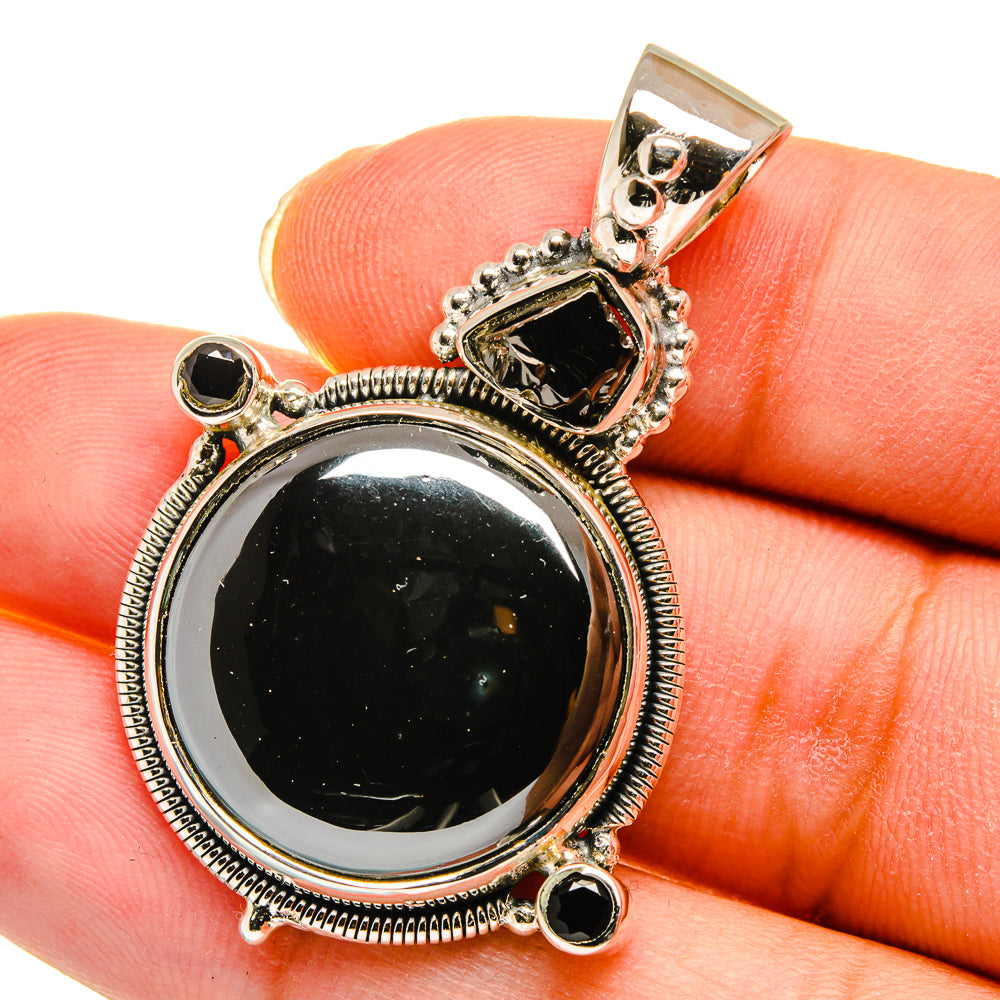 Hematite Pendants handcrafted by Anasilvercos - PD11285