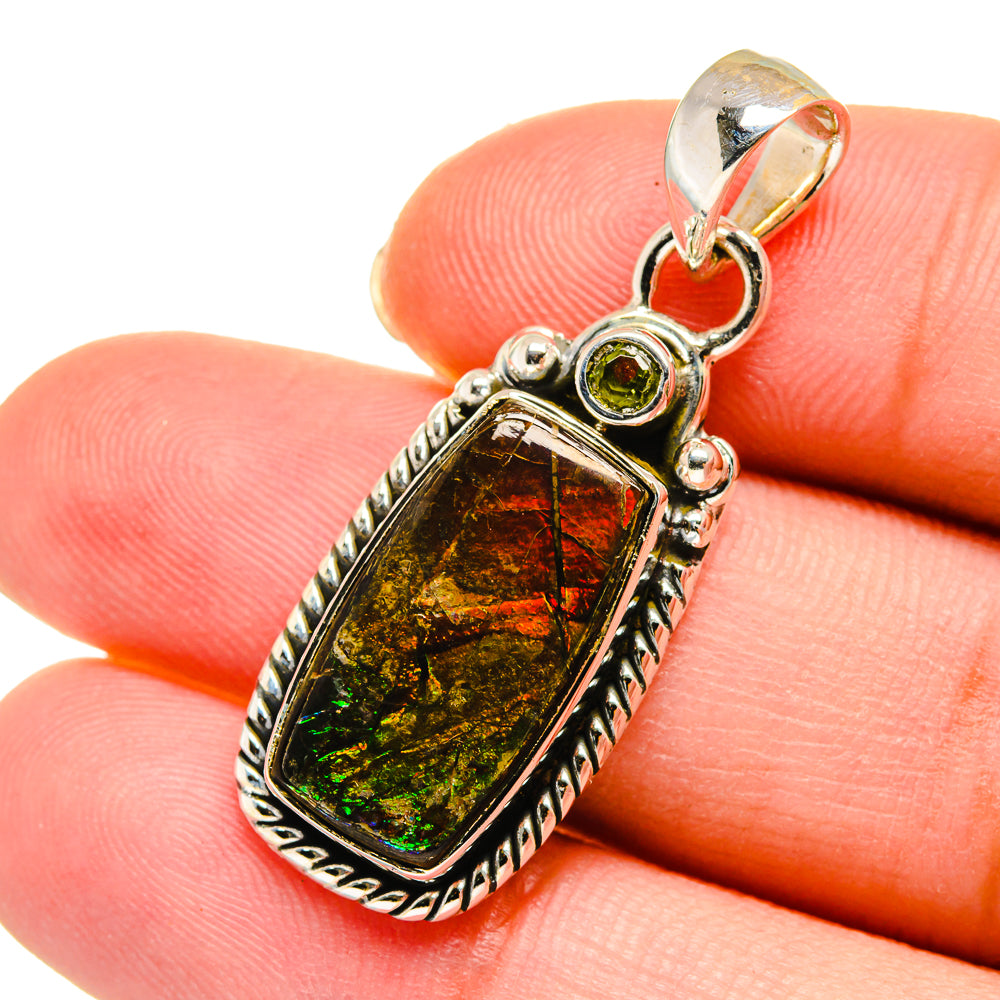 Ammolite Pendants handcrafted by Anasilvercos - PD11302