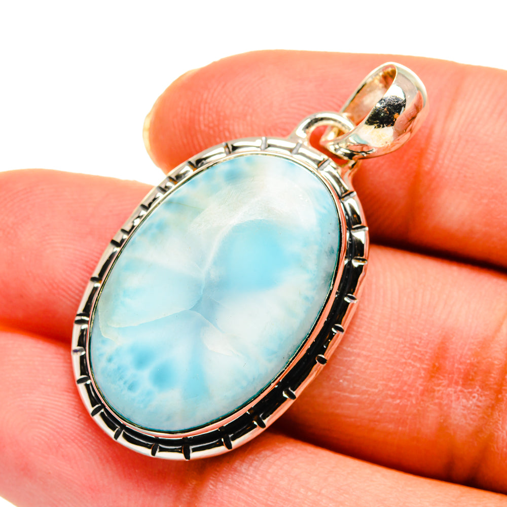 Larimar Pendants handcrafted by Anasilvercos - PD11314