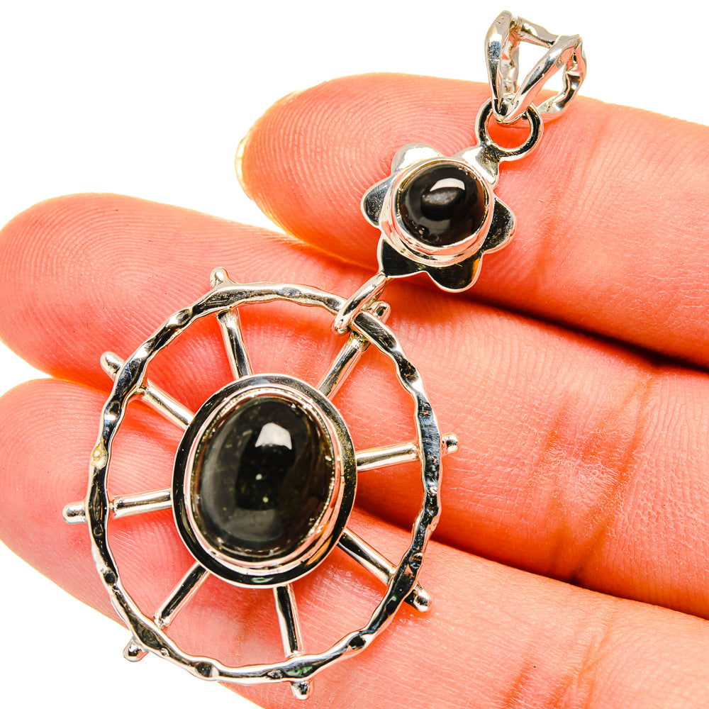Star Diopside Pendants handcrafted by Anasilvercos - PD11316