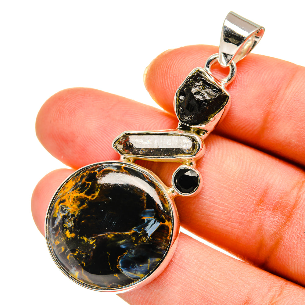 Pietersite Pendants handcrafted by Anasilvercos - PD11321