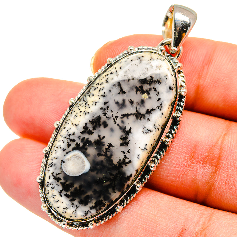 Dendritic Opal Pendants handcrafted by Anasilvercos - PD11324