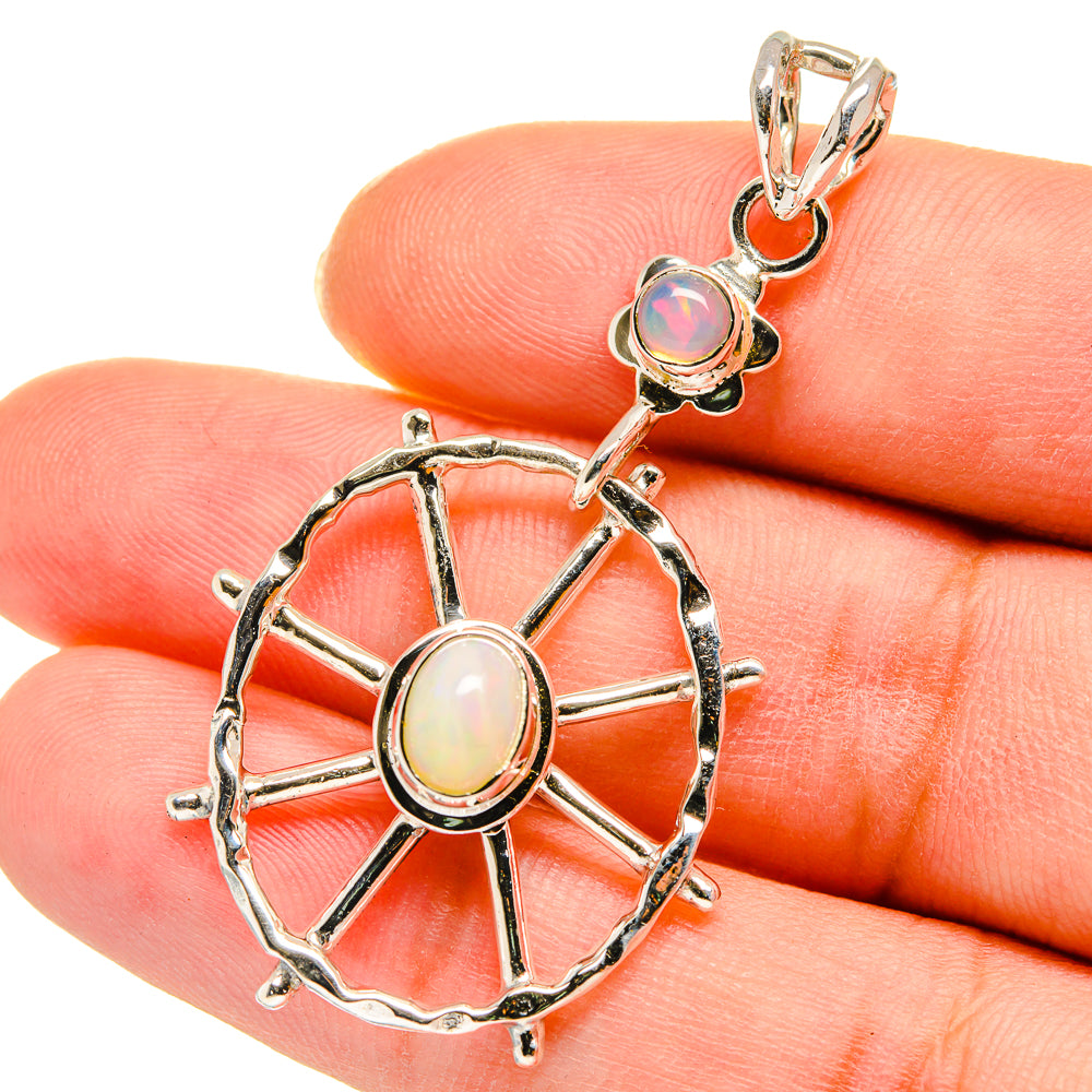 Ethiopian Opal Pendants handcrafted by Anasilvercos - PD11337