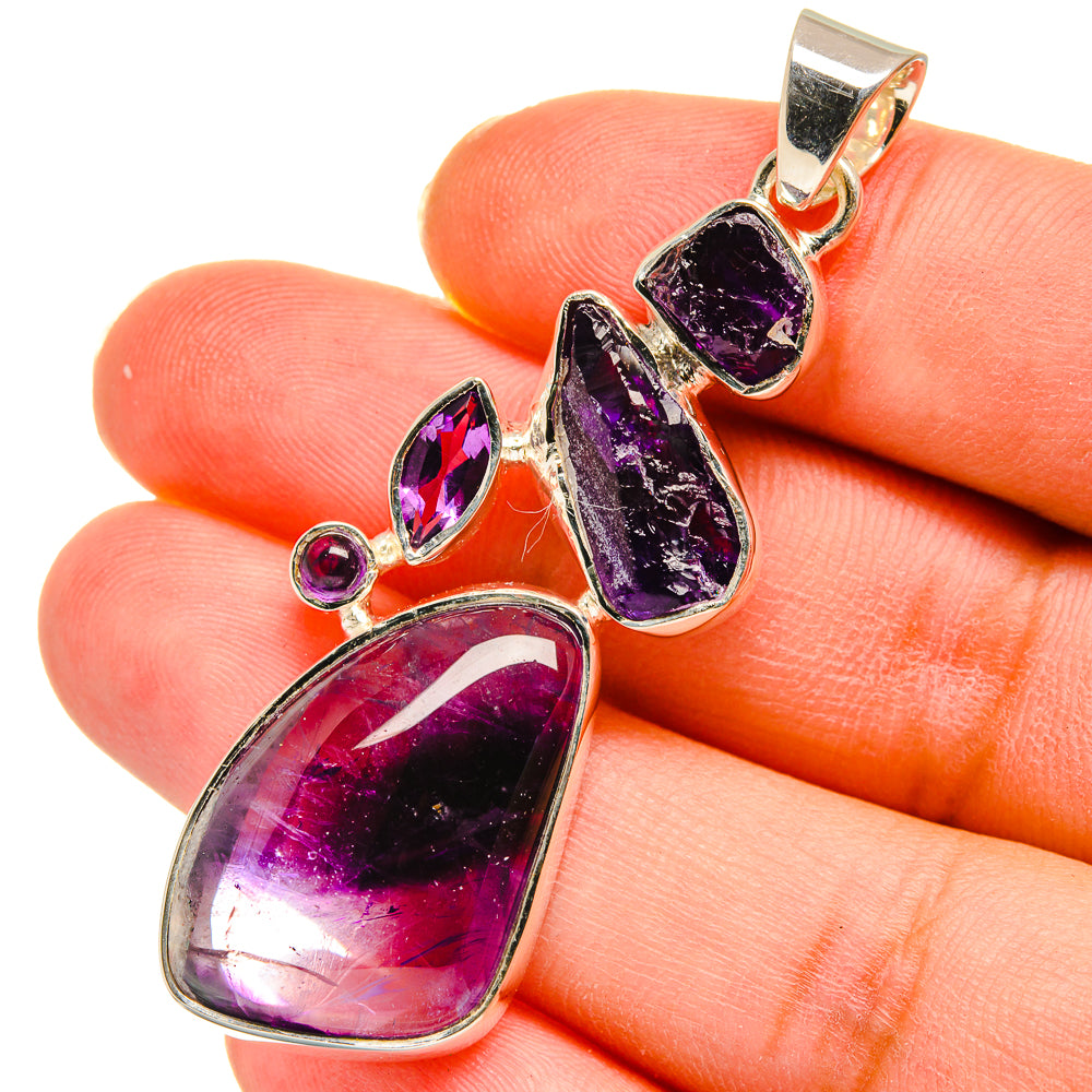 Amethyst Pendants handcrafted by Anasilvercos - PD11340