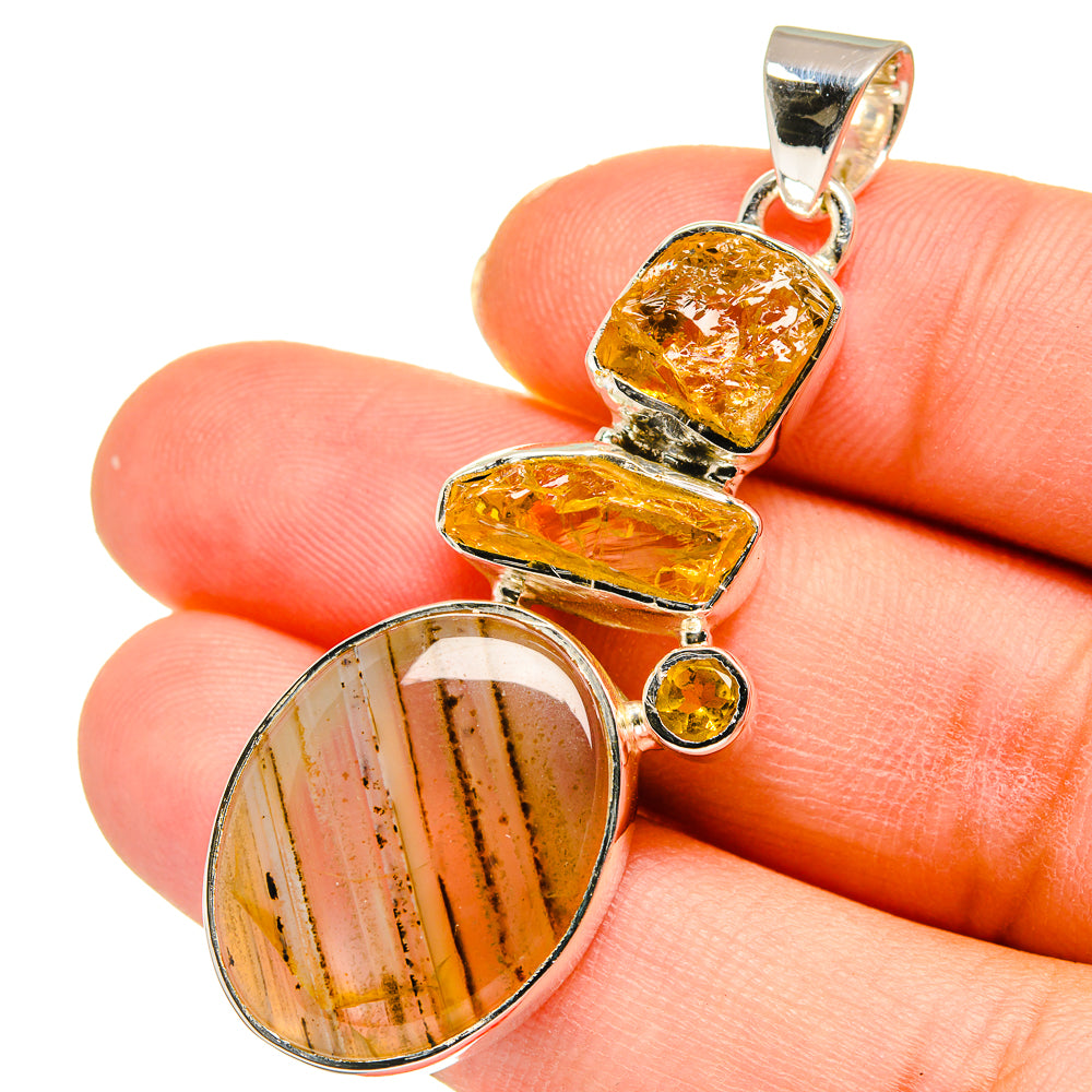 Montana Agate Pendants handcrafted by Anasilvercos - PD11341
