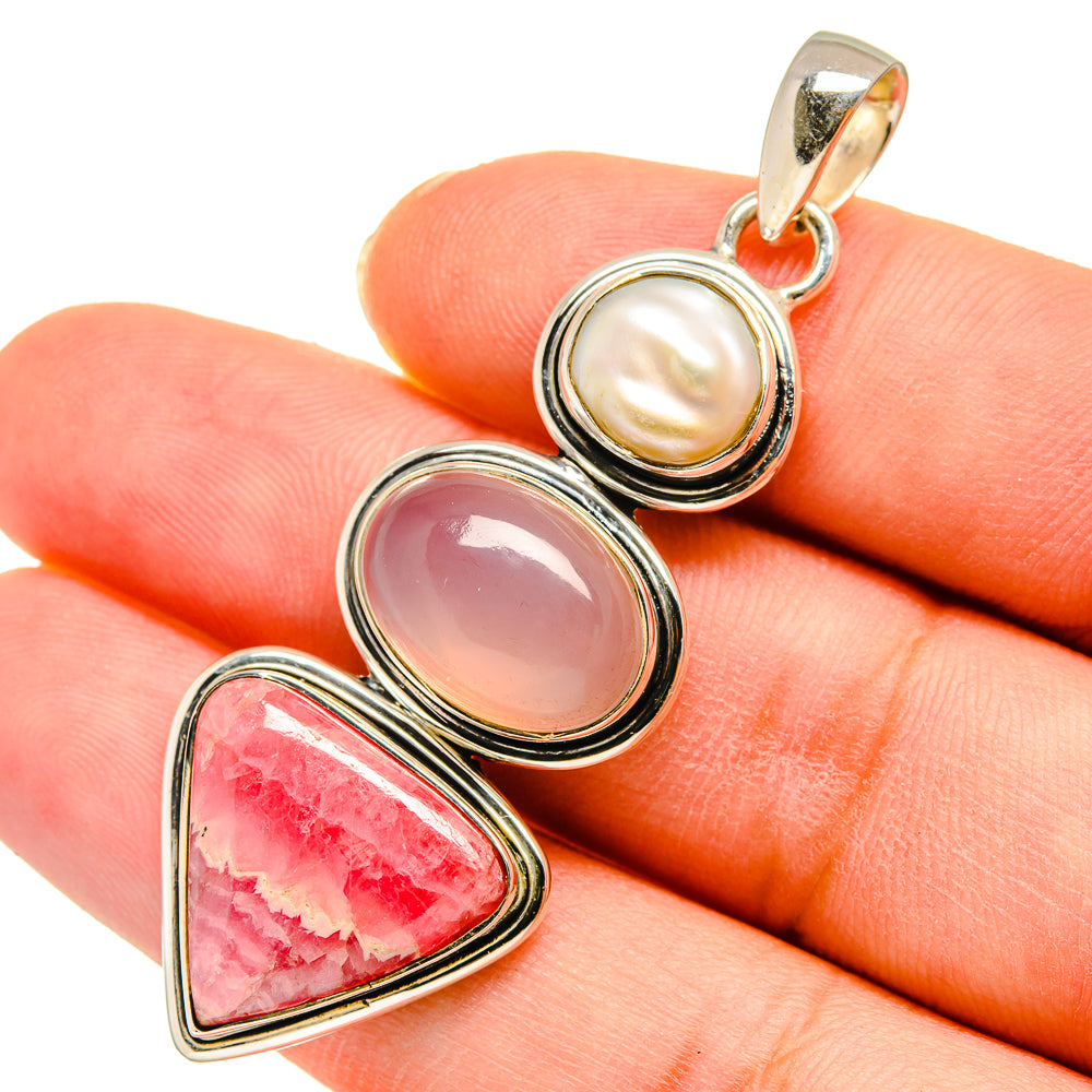 Rhodochrosite Pendants handcrafted by Anasilvercos - PD11344