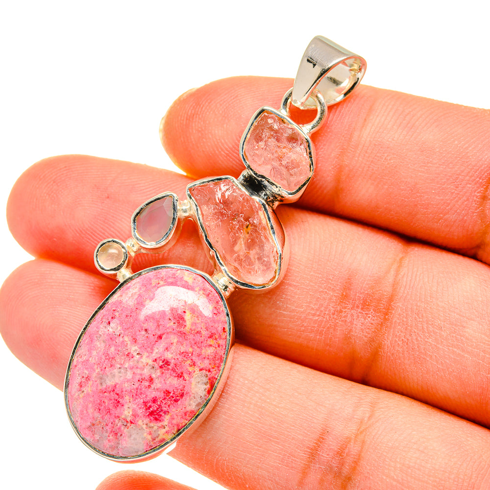 Thulite Pendants handcrafted by Anasilvercos - PD11351