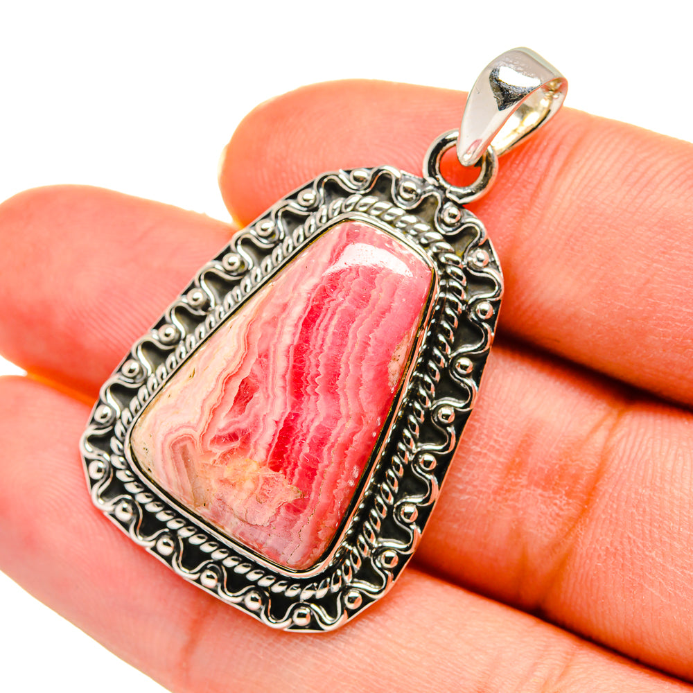 Rhodochrosite Pendants handcrafted by Anasilvercos - PD11369