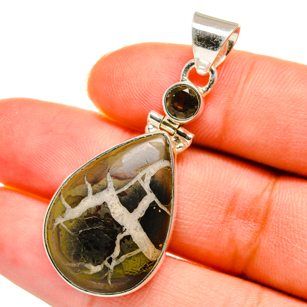 Septarian Geode Pendants handcrafted by Anasilvercos - PD11376