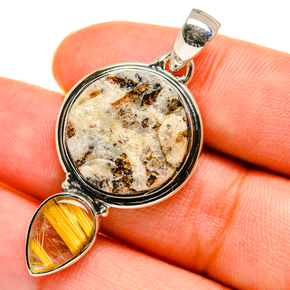 Astrophyllite Pendants handcrafted by Anasilvercos - PD11377