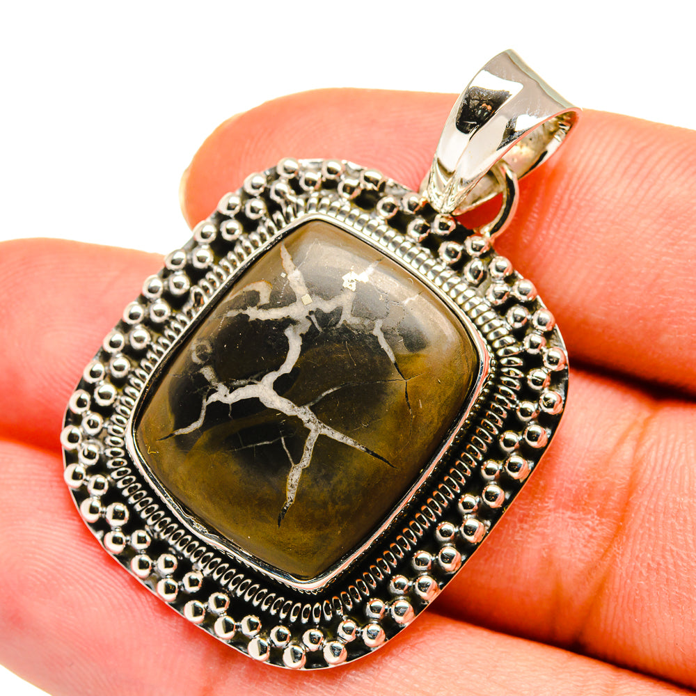 Septarian Geode Pendants handcrafted by Anasilvercos - PD11389