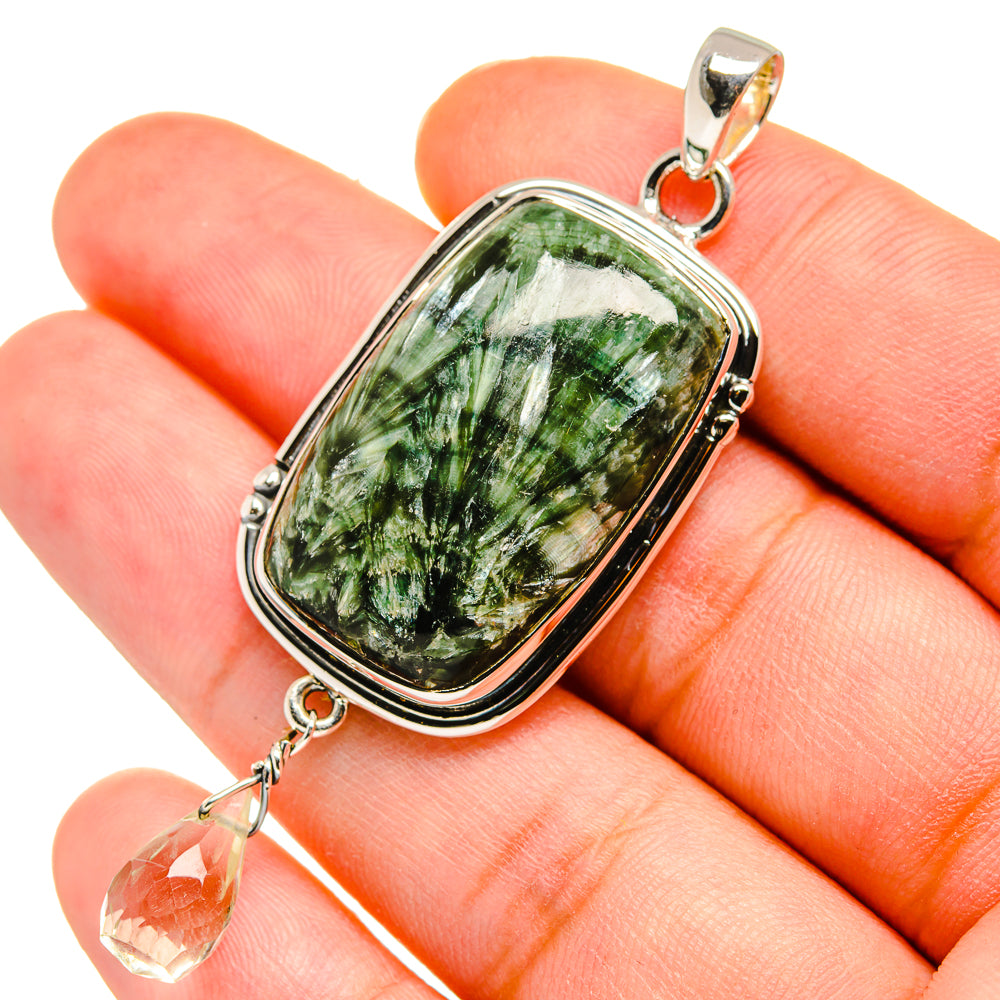 Seraphinite Pendants handcrafted by Anasilvercos - PD11395