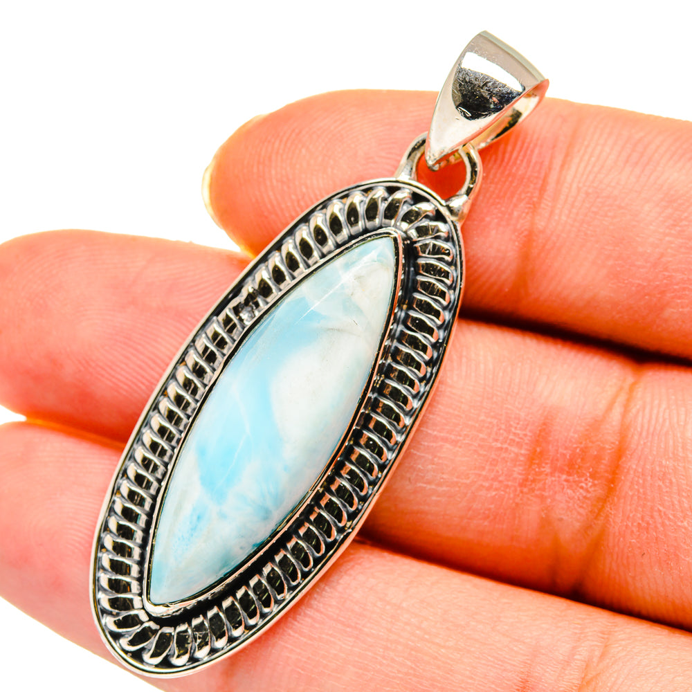 Larimar Pendants handcrafted by Anasilvercos - PD11398