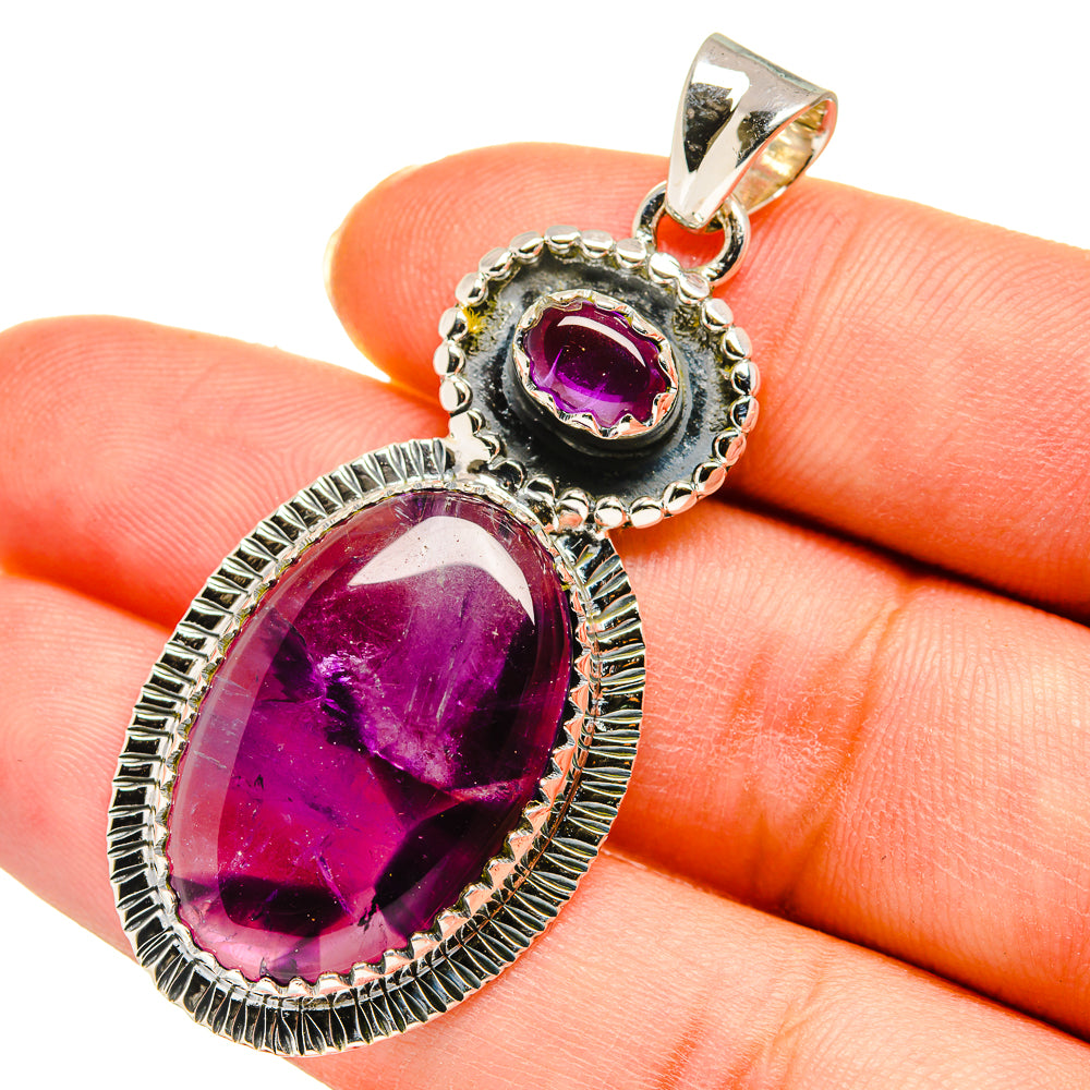 Amethyst Pendants handcrafted by Anasilvercos - PD11399