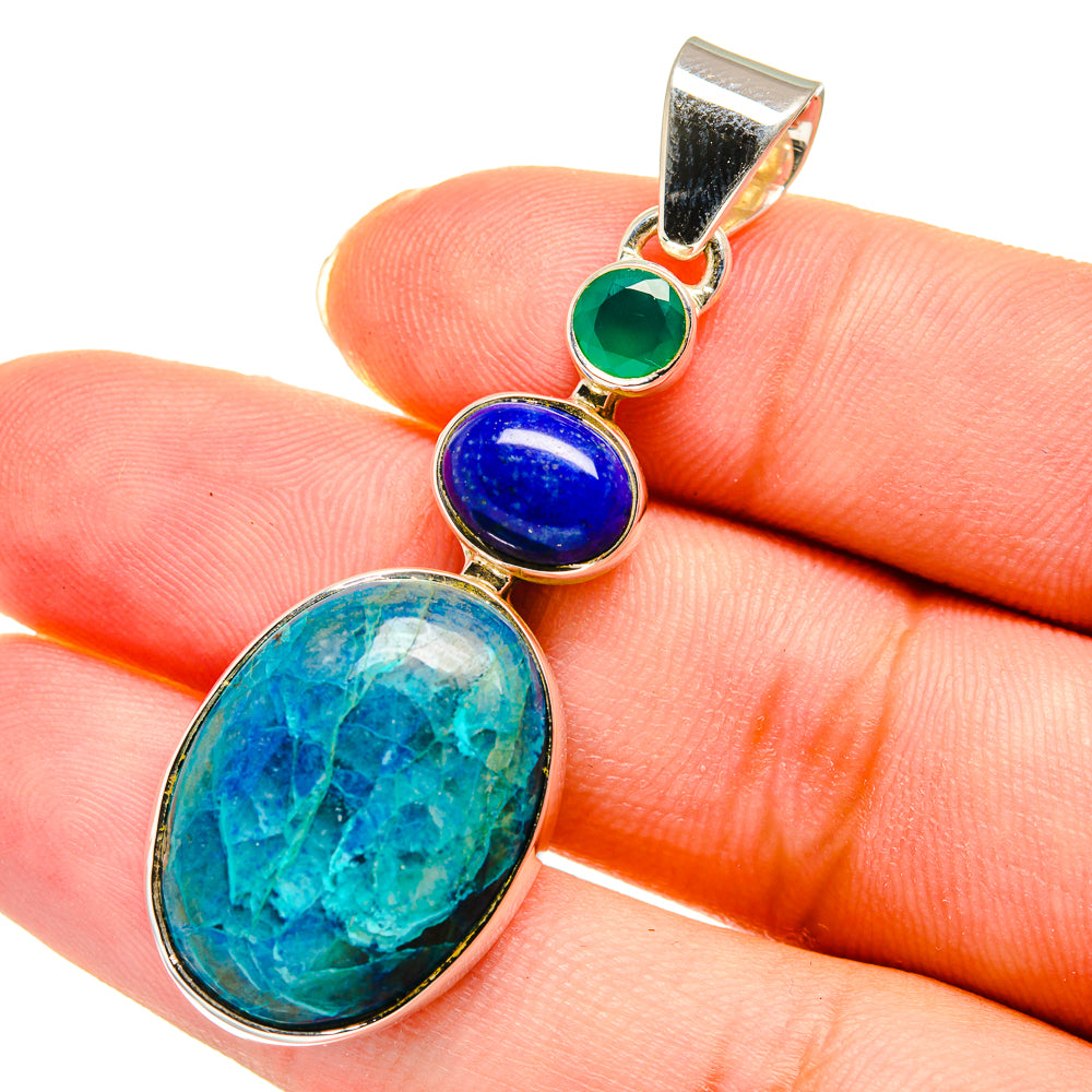 Apatite Pendants handcrafted by Anasilvercos - PD11401
