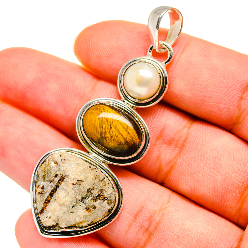 Astrophyllite Pendants handcrafted by Anasilvercos - PD11428