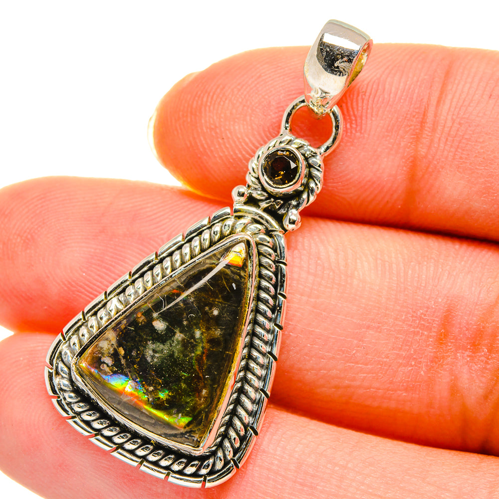 Ammolite Pendants handcrafted by Anasilvercos - PD11437