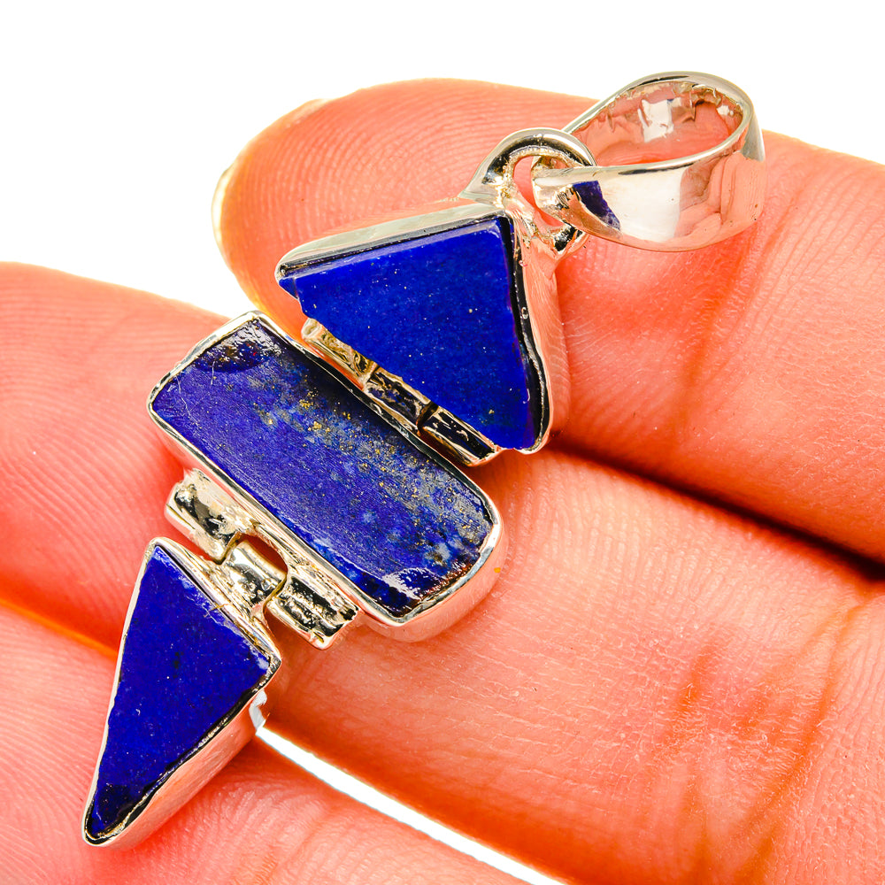 Lapis Lazuli Pendants handcrafted by Anasilvercos - PD11442