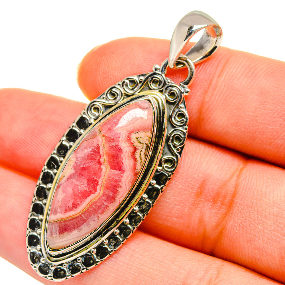Rhodochrosite Pendants handcrafted by Anasilvercos - PD11449