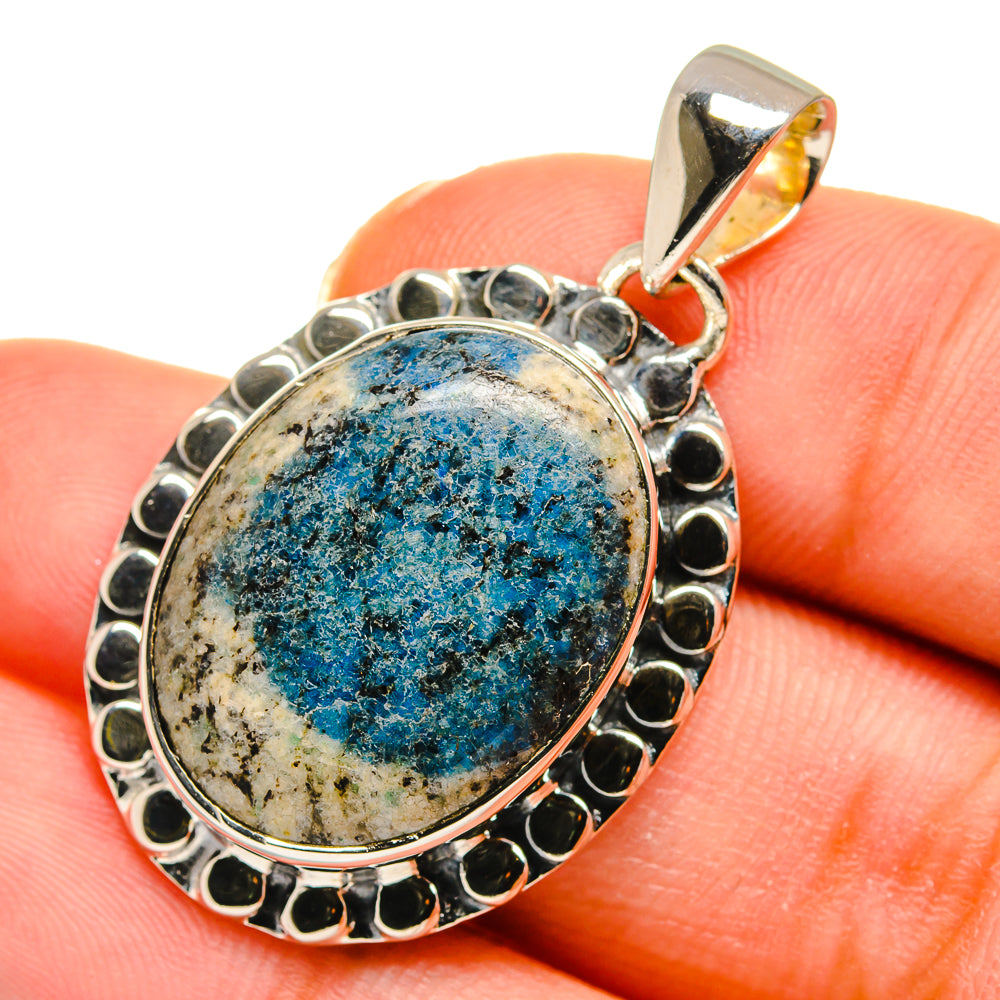 K2 Blue Azurite Pendants handcrafted by Anasilvercos - PD11450
