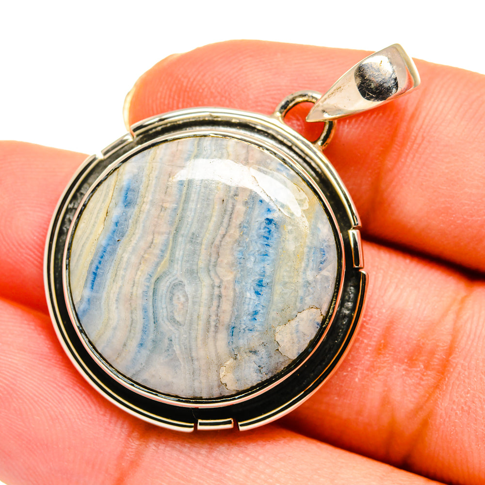 Blue Scheelite Pendants handcrafted by Anasilvercos - PD11452