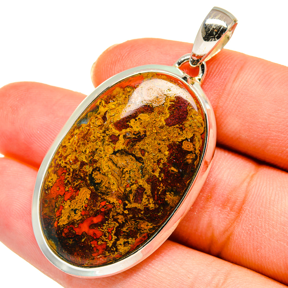 Moroccan Agate Pendants handcrafted by Anasilvercos - PD11464