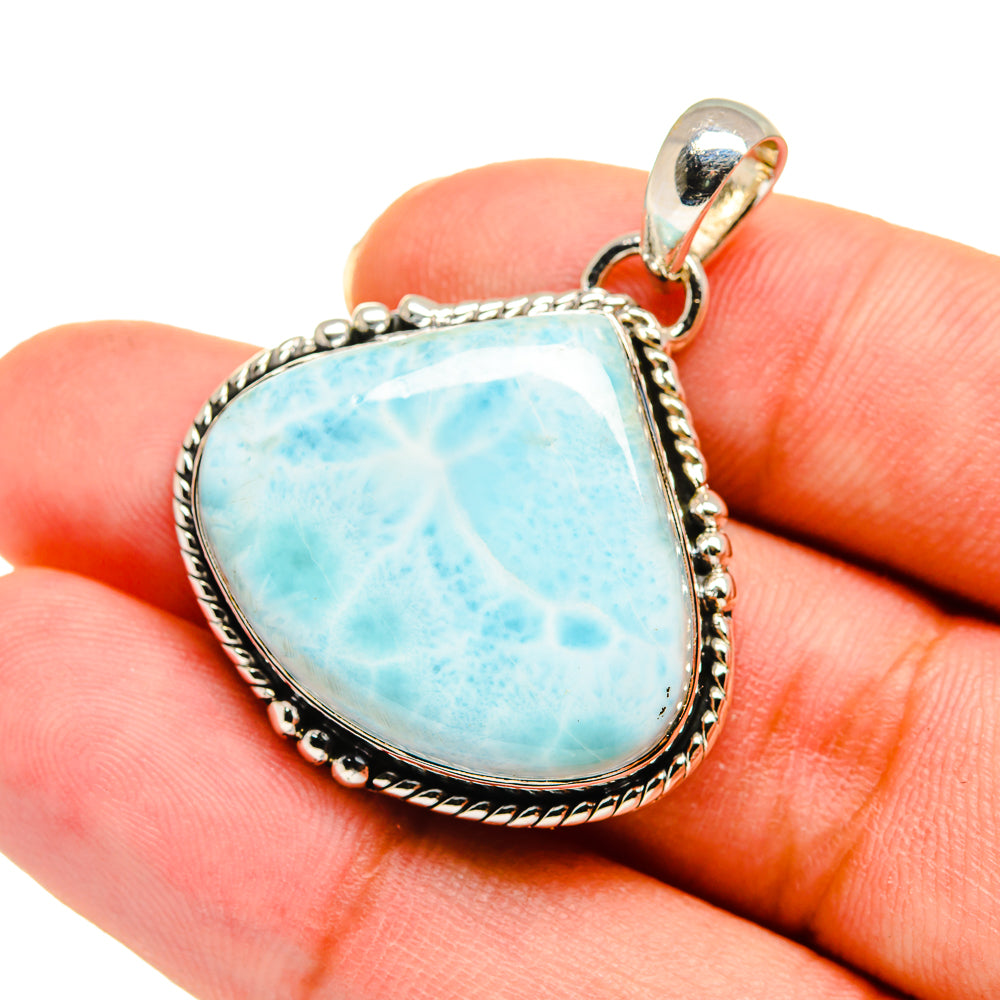 Larimar Pendants handcrafted by Anasilvercos - PD11466