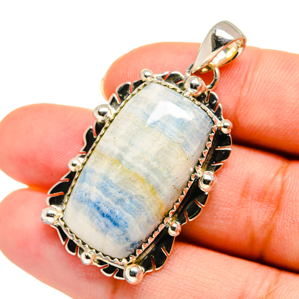 Blue Scheelite Pendants handcrafted by Anasilvercos - PD11473