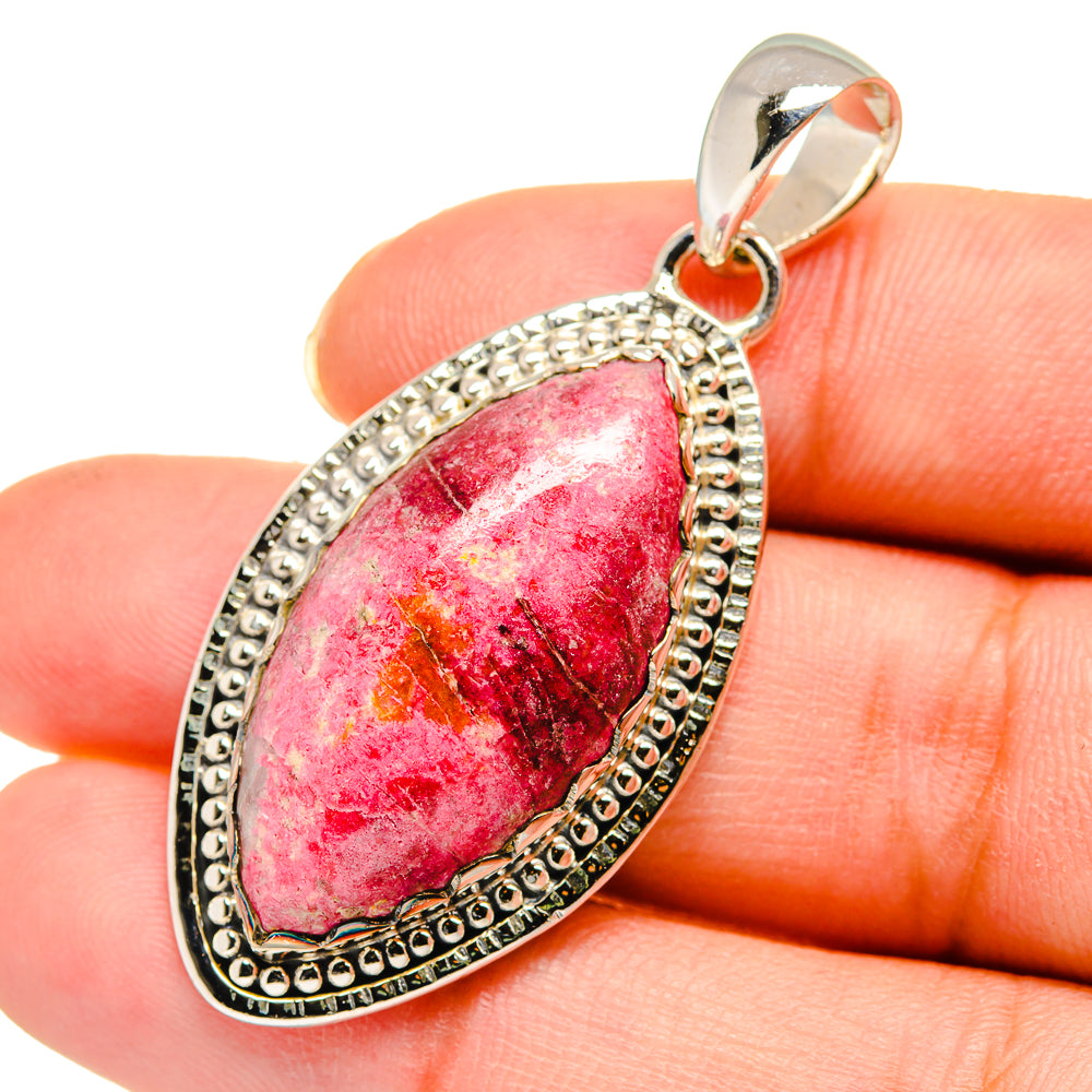 Thulite Pendants handcrafted by Anasilvercos - PD11476