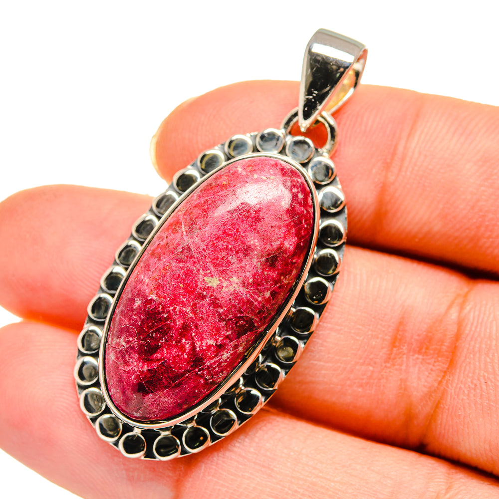 Thulite Pendants handcrafted by Anasilvercos - PD11488