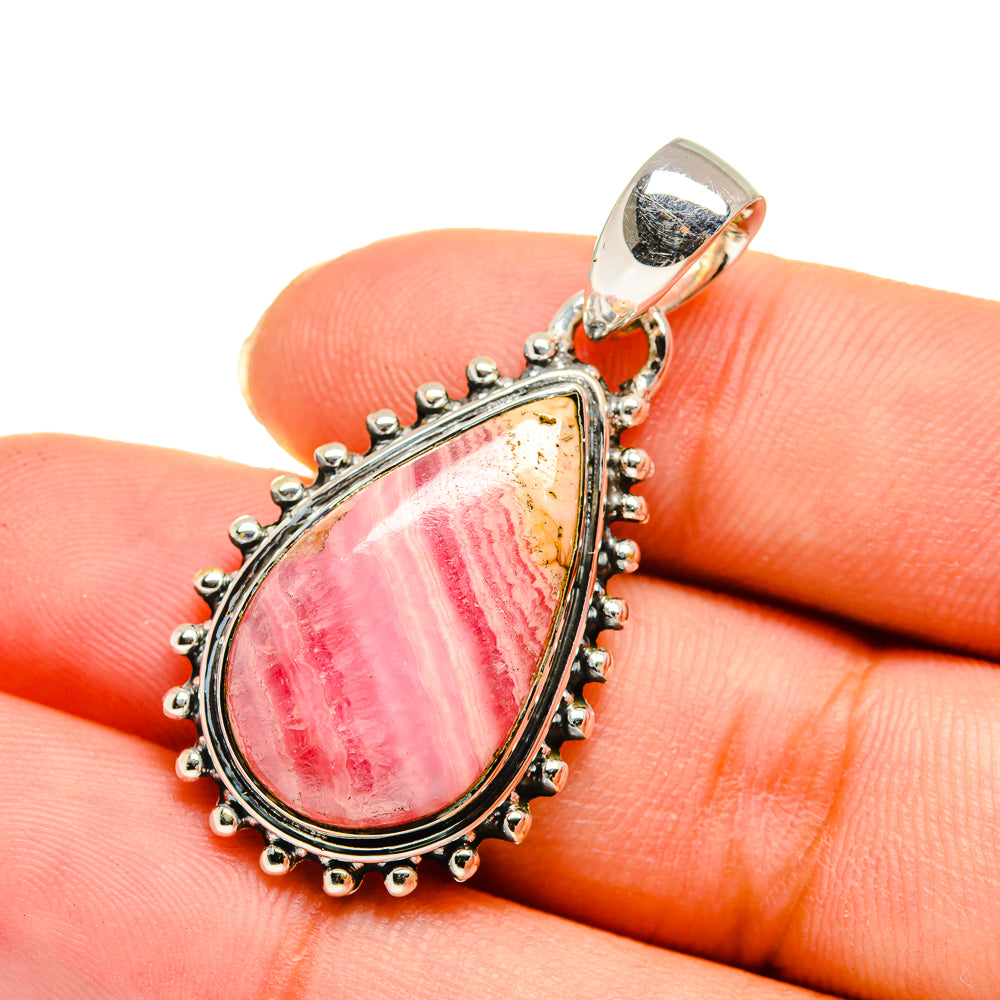 Rhodochrosite Pendants handcrafted by Anasilvercos - PD11497
