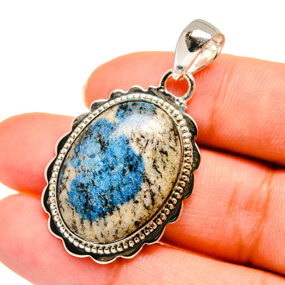 K2 Blue Azurite Pendants handcrafted by Anasilvercos - PD11510