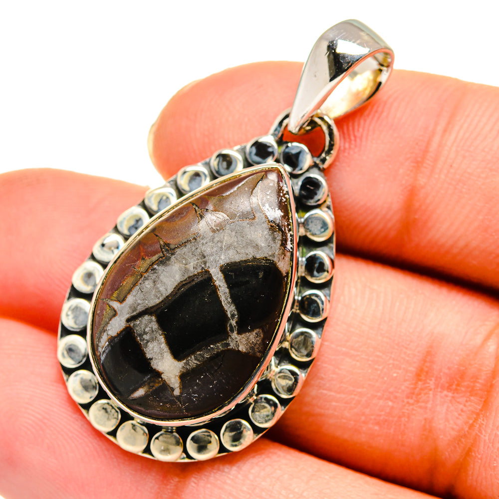 Septarian Geode Pendants handcrafted by Anasilvercos - PD11513