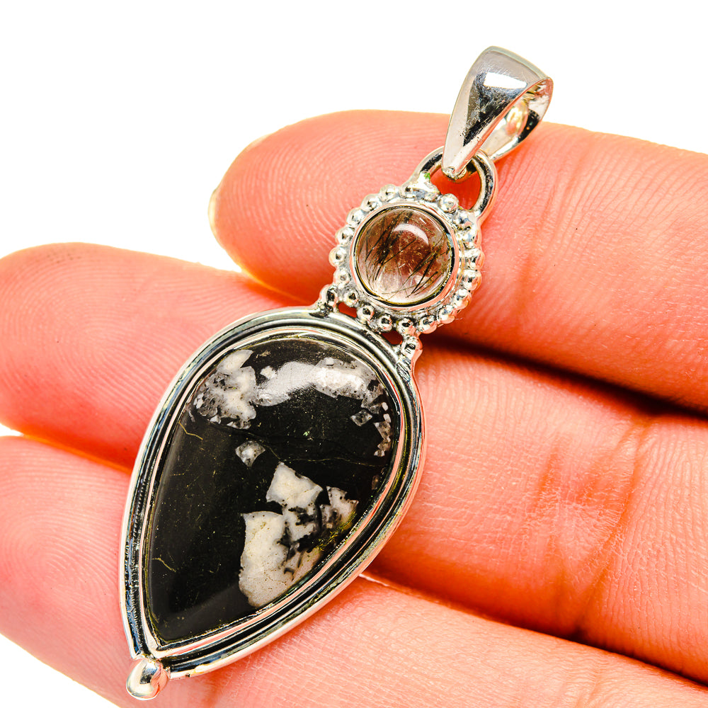 Pinolith Jasper Pendants handcrafted by Anasilvercos - PD11514