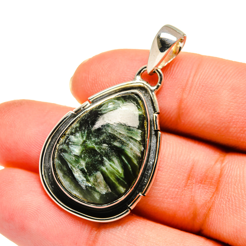Seraphinite Pendants handcrafted by Anasilvercos - PD11525