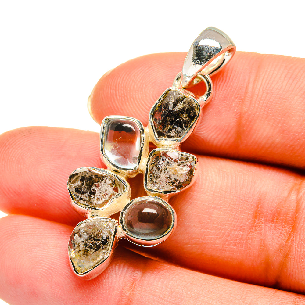 Herkimer Diamond Pendants handcrafted by Anasilvercos - PD11526