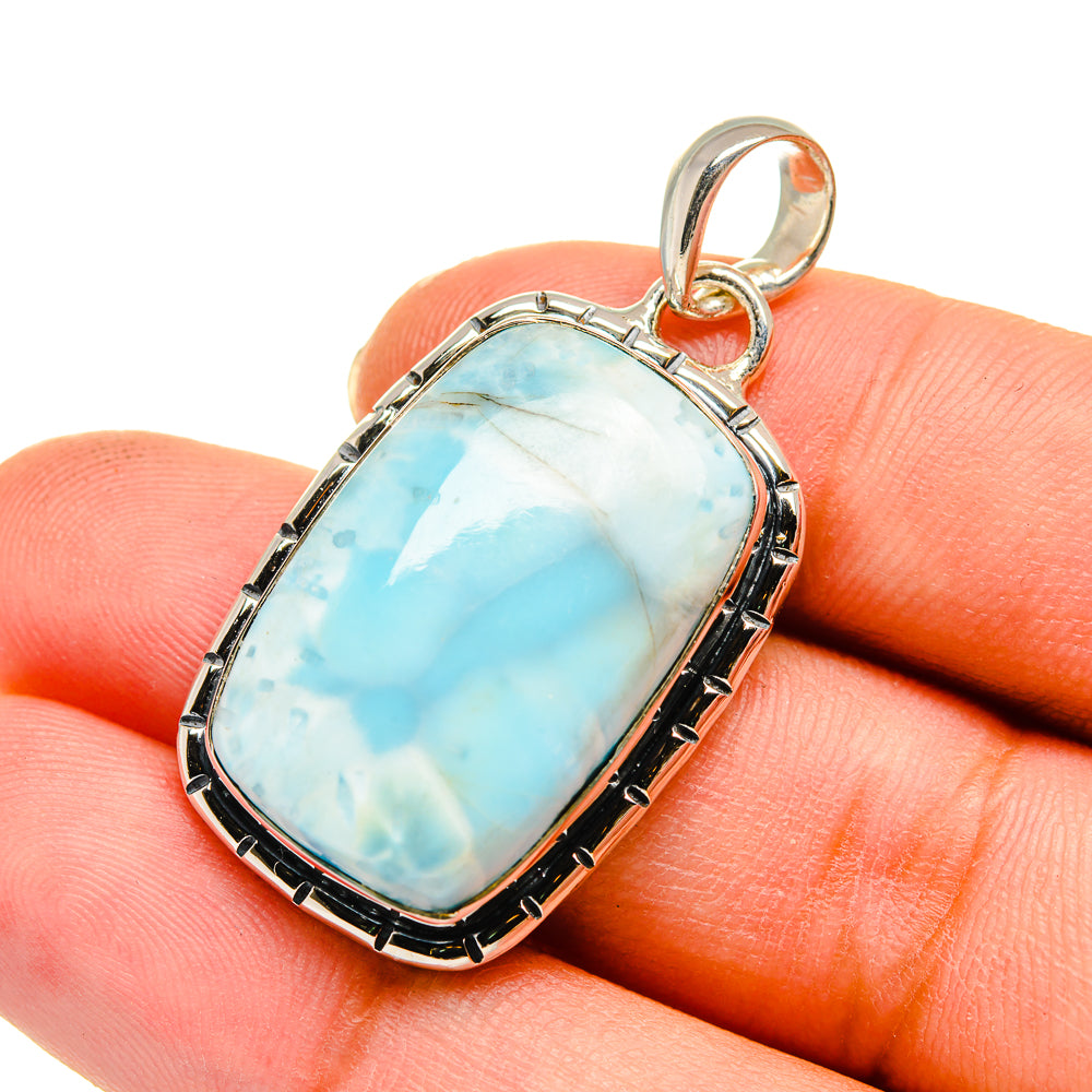 Larimar Pendants handcrafted by Anasilvercos - PD11539