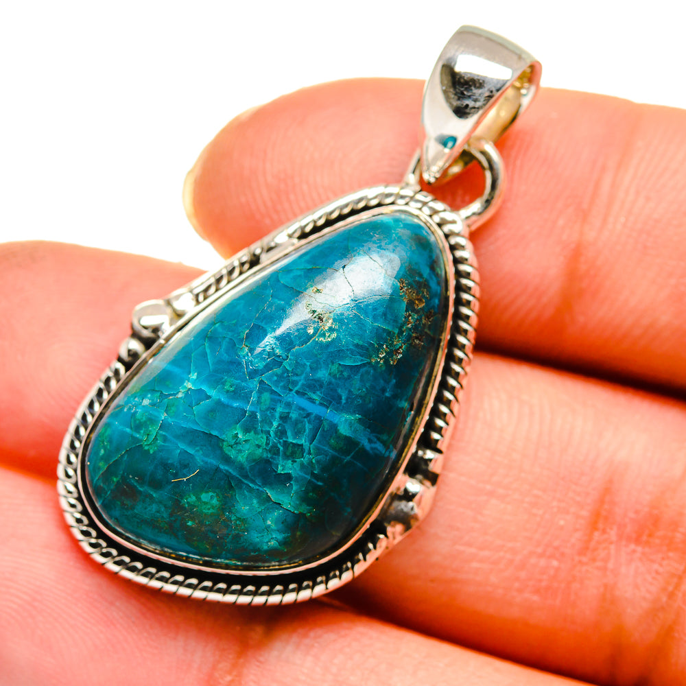 Chrysocolla Pendants handcrafted by Anasilvercos - PD11540