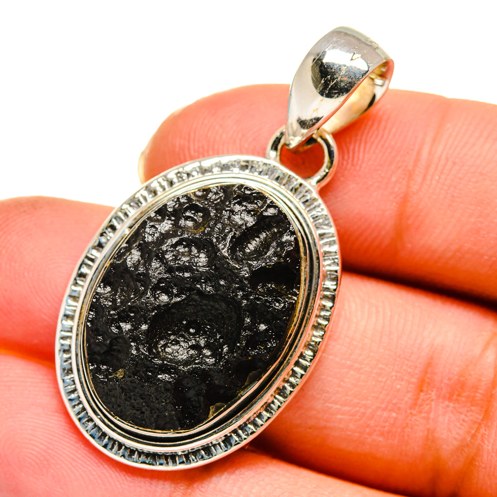 Tektite Pendants handcrafted by Anasilvercos - PD11541