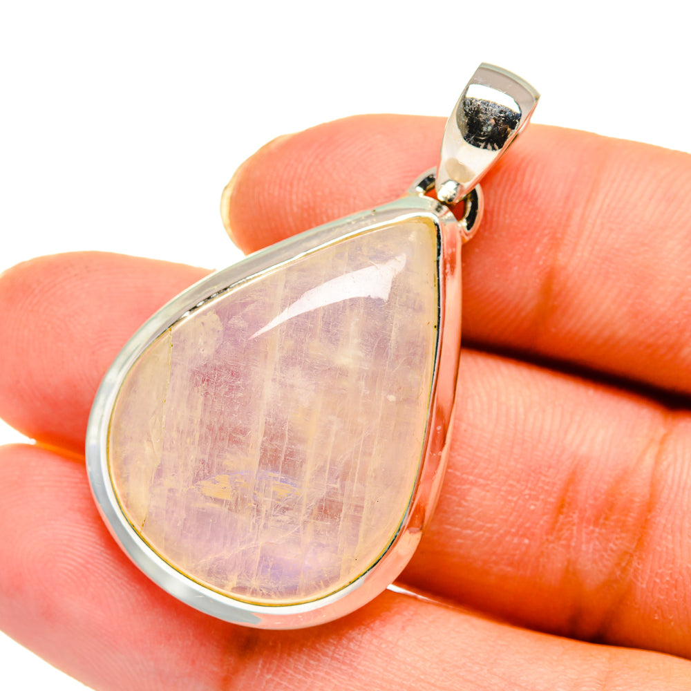 Rainbow Moonstone Pendants handcrafted by Anasilvercos - PD11550